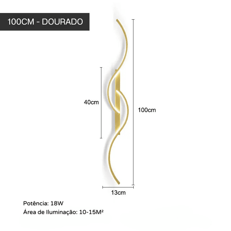 Arandela de Parede Interna LED Minimalista Moderno Homedec