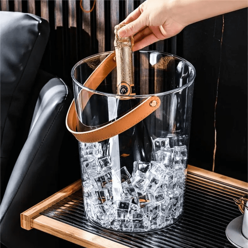 Balde de Gelo Acrílico Cerveja Champanhe Bar em Casa Homedec