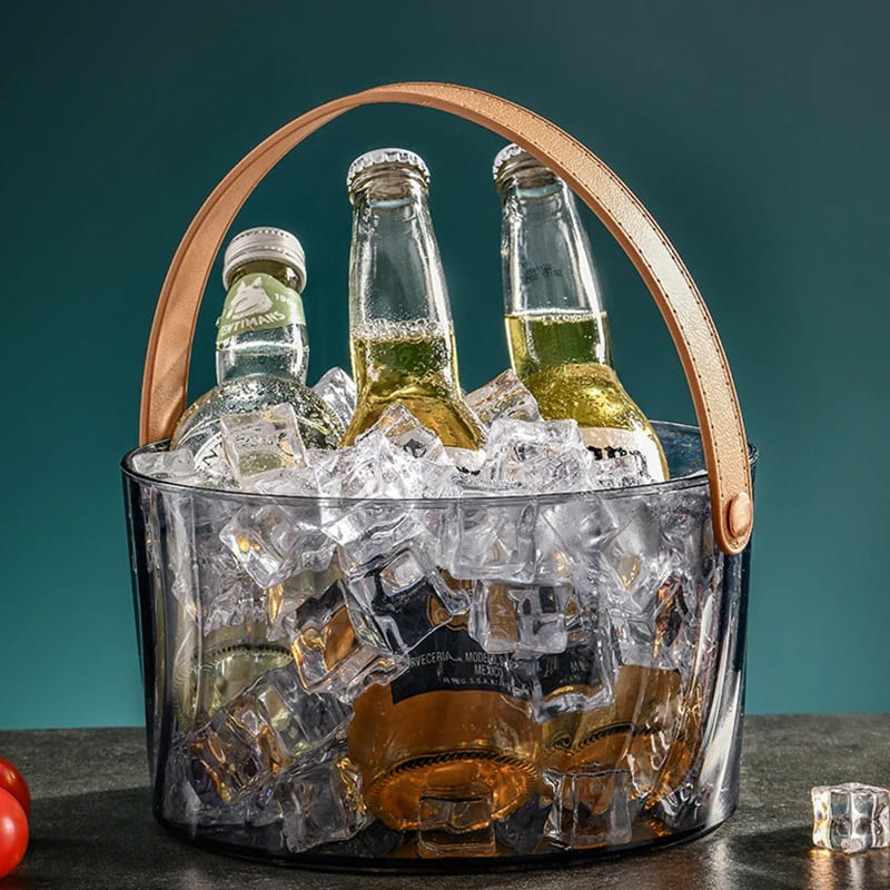Balde de Gelo Acrílico Cerveja Champanhe Bar em Casa Homedec