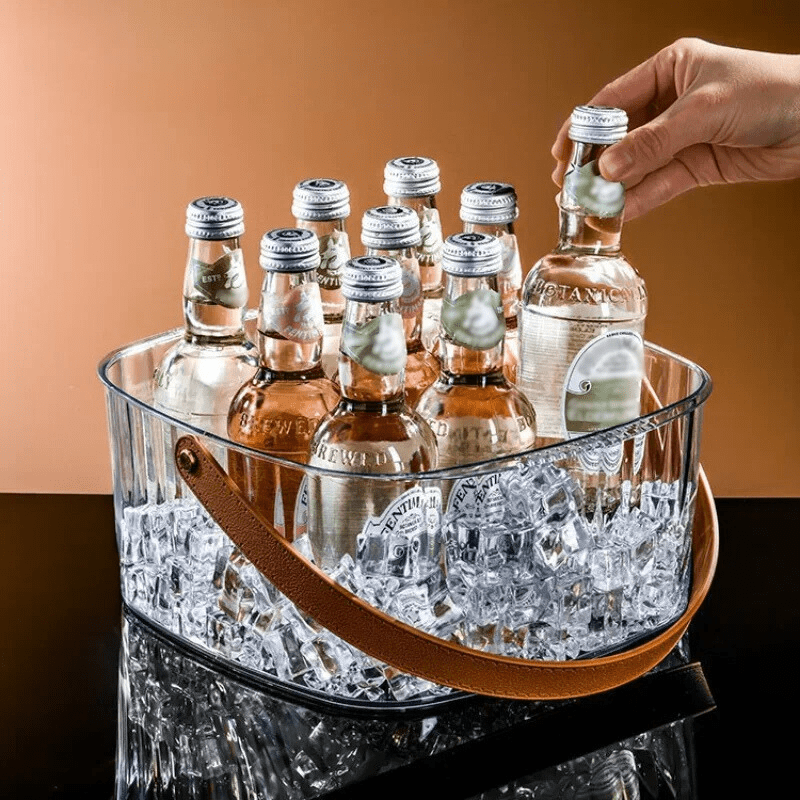 Balde de Gelo Acrílico Cerveja Champanhe Bar em Casa Homedec