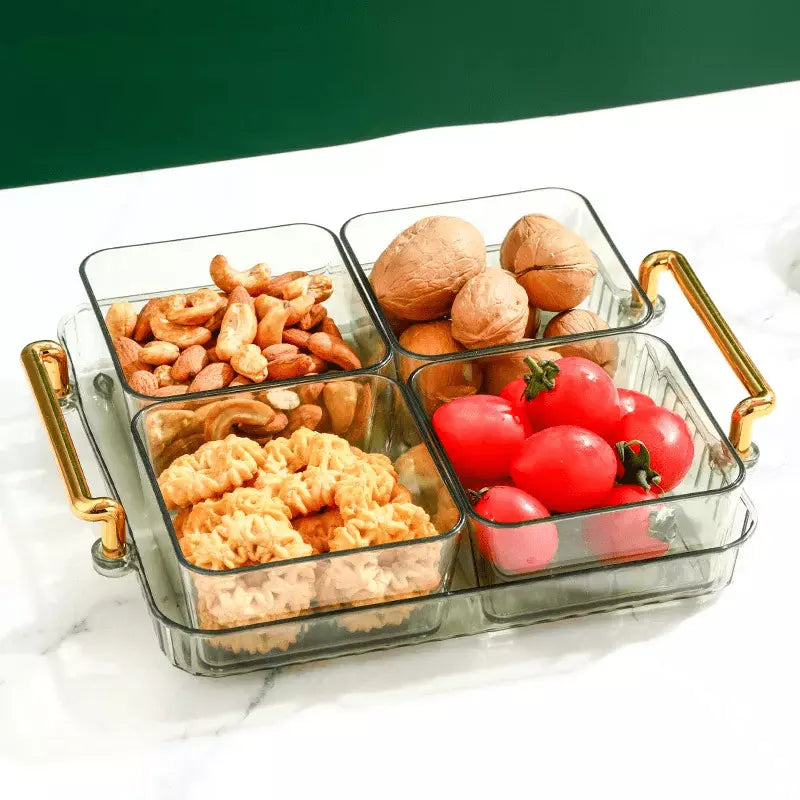 Bandeja de Lanche Multifuncional com Potes de Armazenamento Homedec