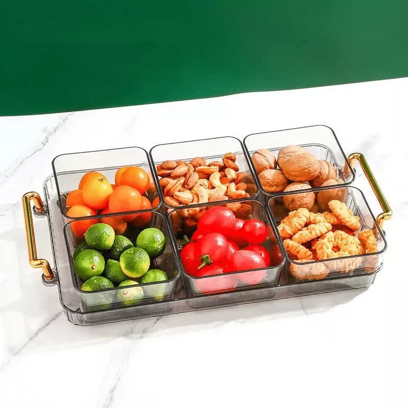 Bandeja de Lanche Multifuncional com Potes de Armazenamento Homedec