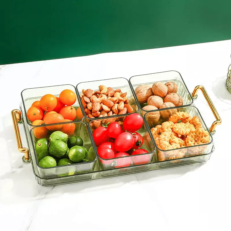 Bandeja de Lanche Multifuncional com Potes de Armazenamento Homedec
