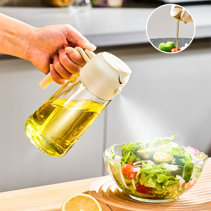 Borrifador de Azeite Dispenser Porta Azeite e Vinagre 2 em 1 Homedec