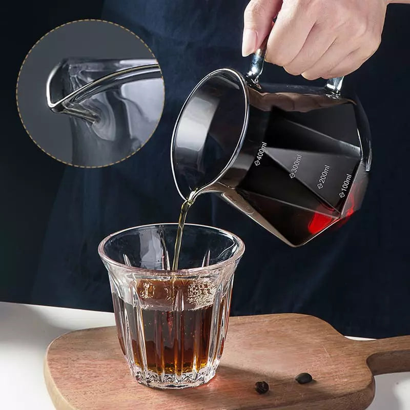 Bule de Café Vidro Borossilicato Coador de Café Hario V60 Homedec