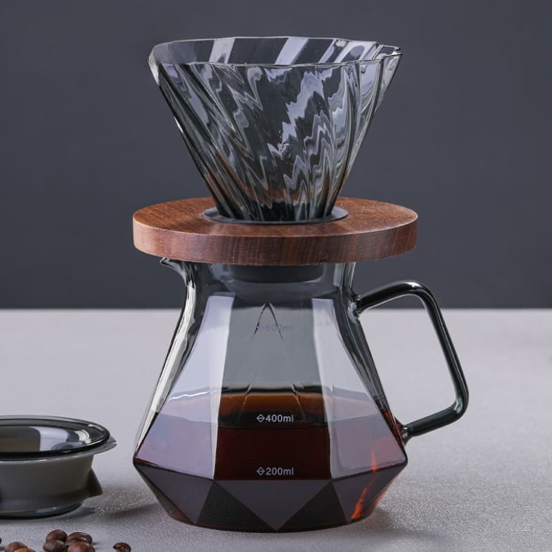 Bule de Café Vidro Borossilicato Coador de Café Hario V60 Homedec