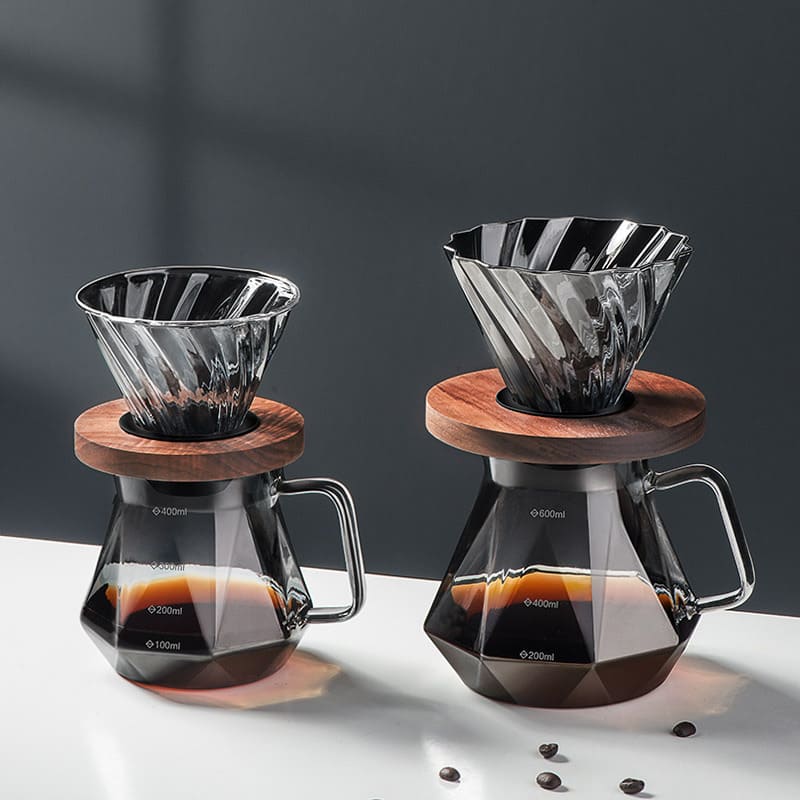 Bule de Café Vidro Borossilicato Coador de Café Hario V60 Homedec