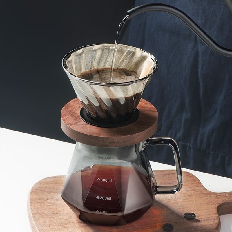 Bule de Café Vidro Borossilicato Coador de Café Hario V60 Homedec