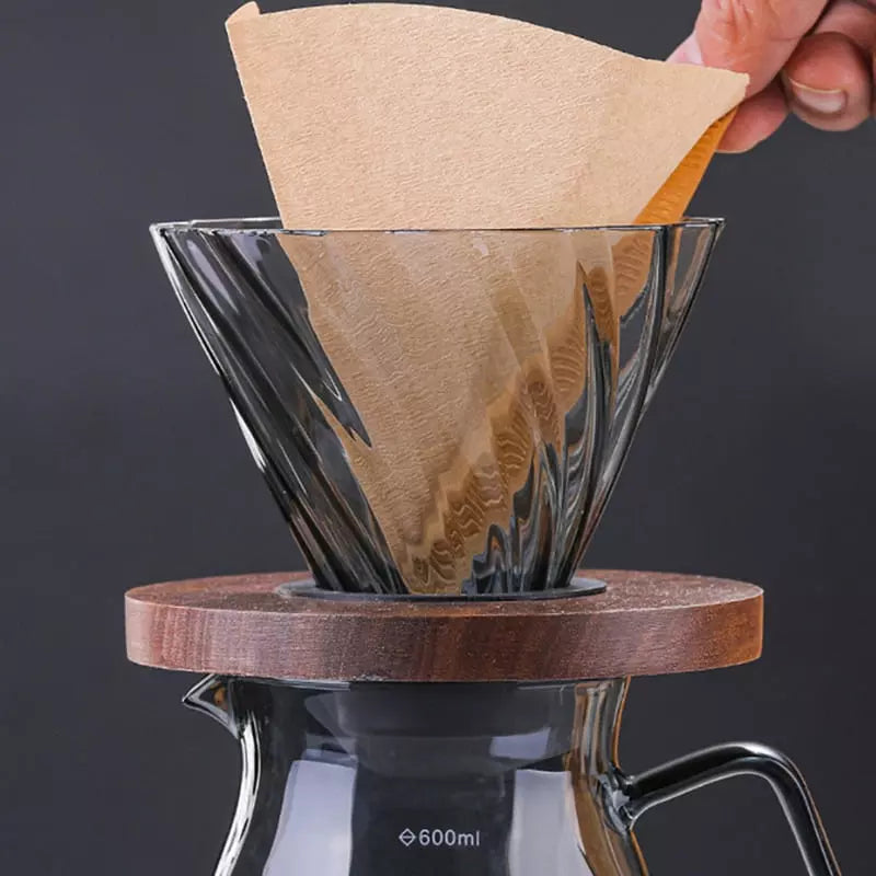 Bule de Café Vidro Borossilicato Coador de Café Hario V60 Homedec