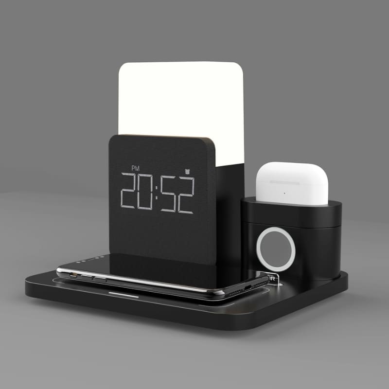 Carregador por Indução Luminária de Mesa e Despertador Homedec