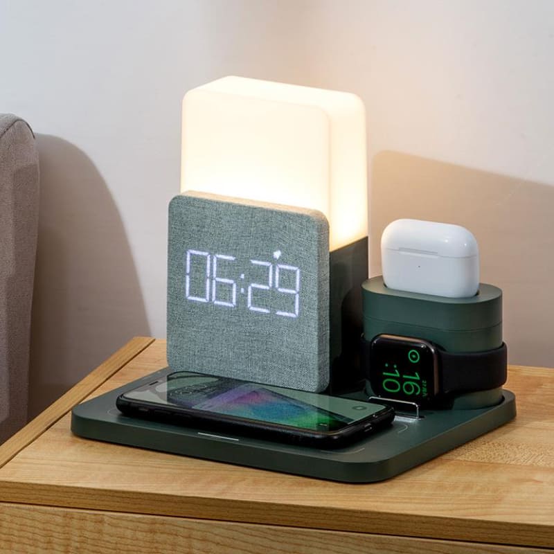 Carregador por Indução Luminária de Mesa e Despertador Homedec