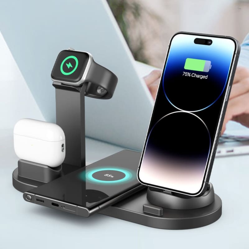 Carregador por Indução Sem Fio Iphone/Samsung Multifuncional Homedec