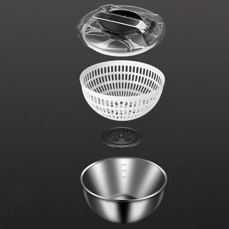 Centrifuga Secadora de Salada Bowl Inox Homedec