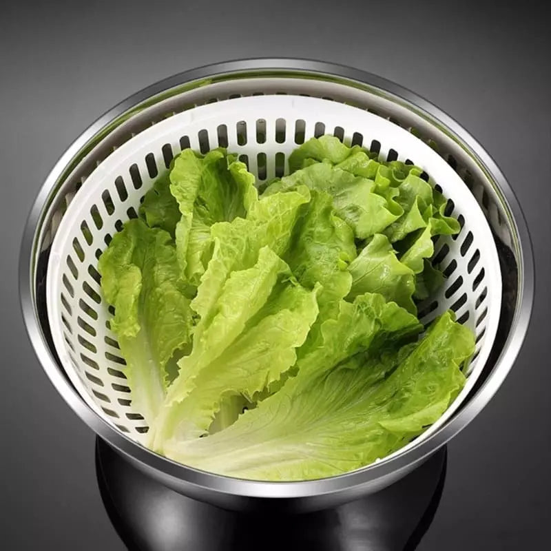 Centrifuga Secadora de Salada Bowl Inox Homedec
