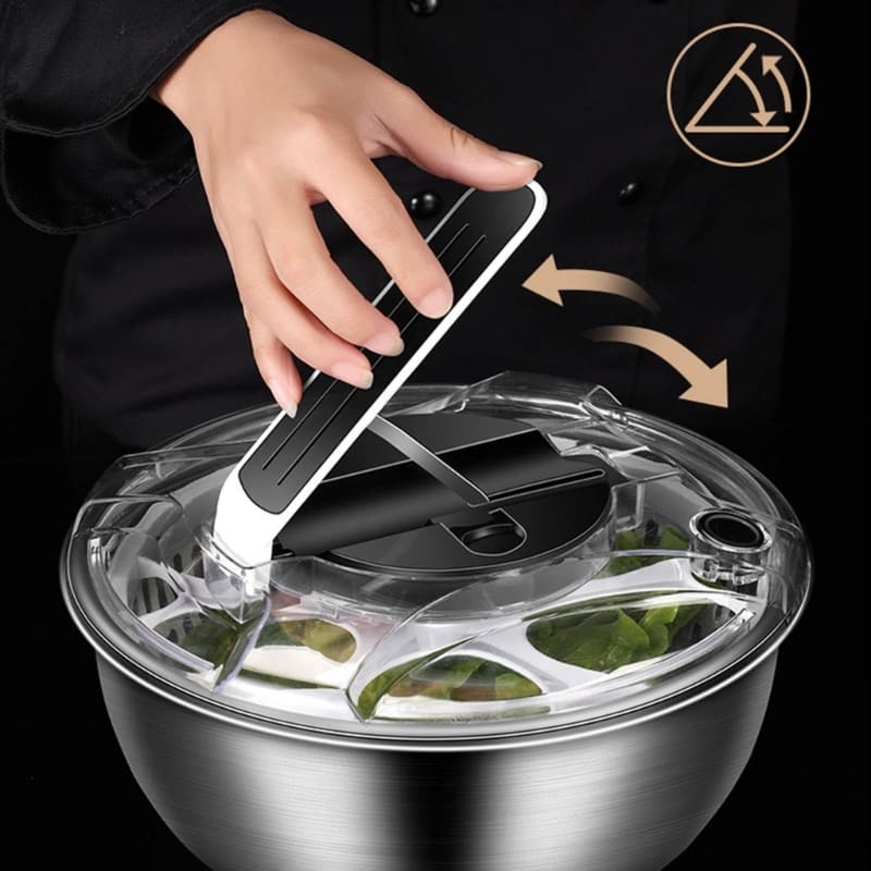 Centrifuga Secadora de Salada Bowl Inox Homedec