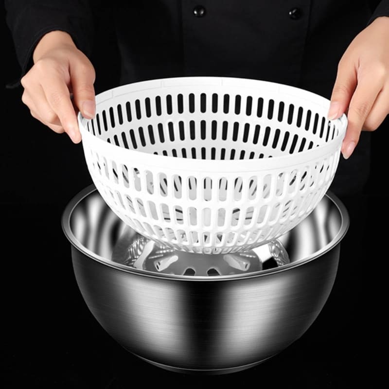 Centrifuga Secadora de Salada Bowl Inox Homedec