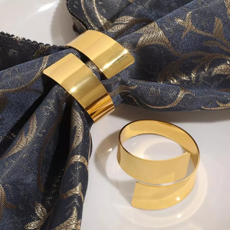 Conjunto Anéis de Guardanapos de Tecido Espiral 6 peças Homedec
