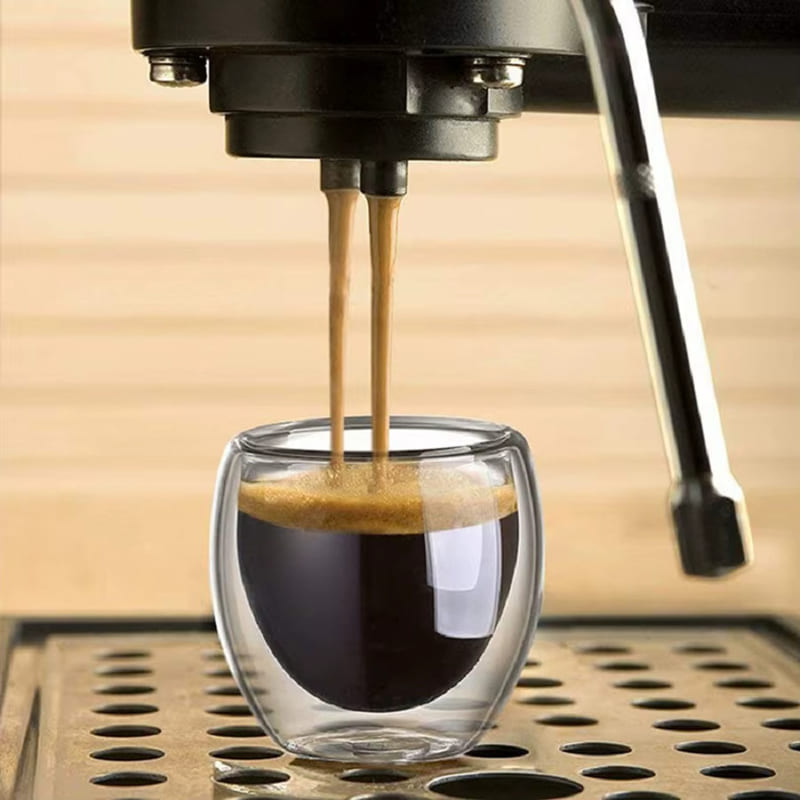 Copo de Vidro Parede Dupla Cantinho do Café e Chá Homedec