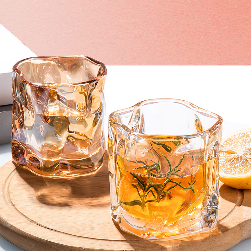 Copo de Whisky Cristal Drinks Irregular Bar em Casa Homedec