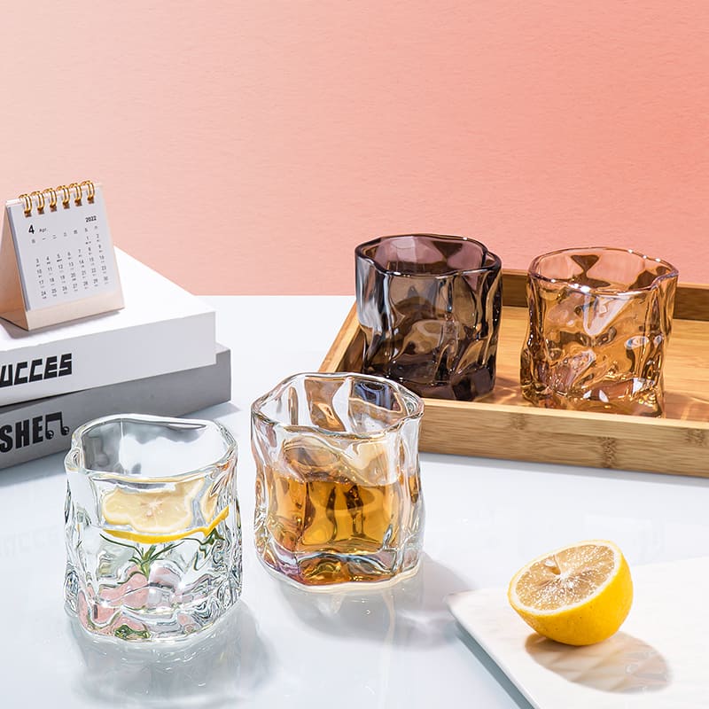 Copo de Whisky Cristal Drinks Irregular Bar em Casa Homedec