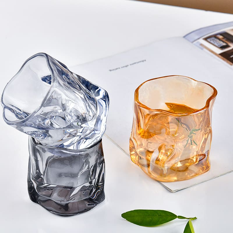 Copo de Whisky Cristal Drinks Irregular Bar em Casa Homedec