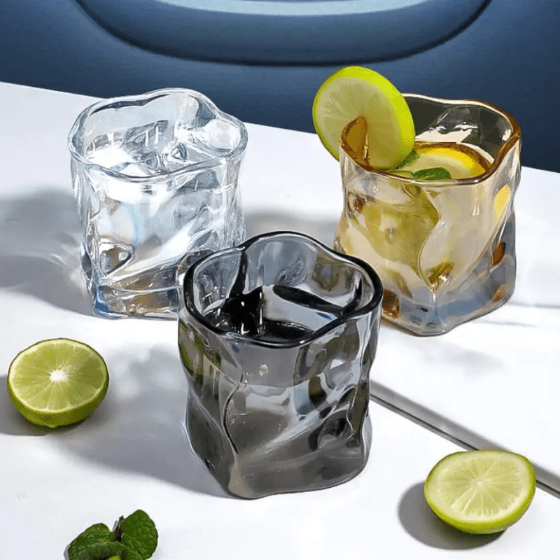 Copo de Whisky Cristal Drinks Irregular Bar em Casa Homedec