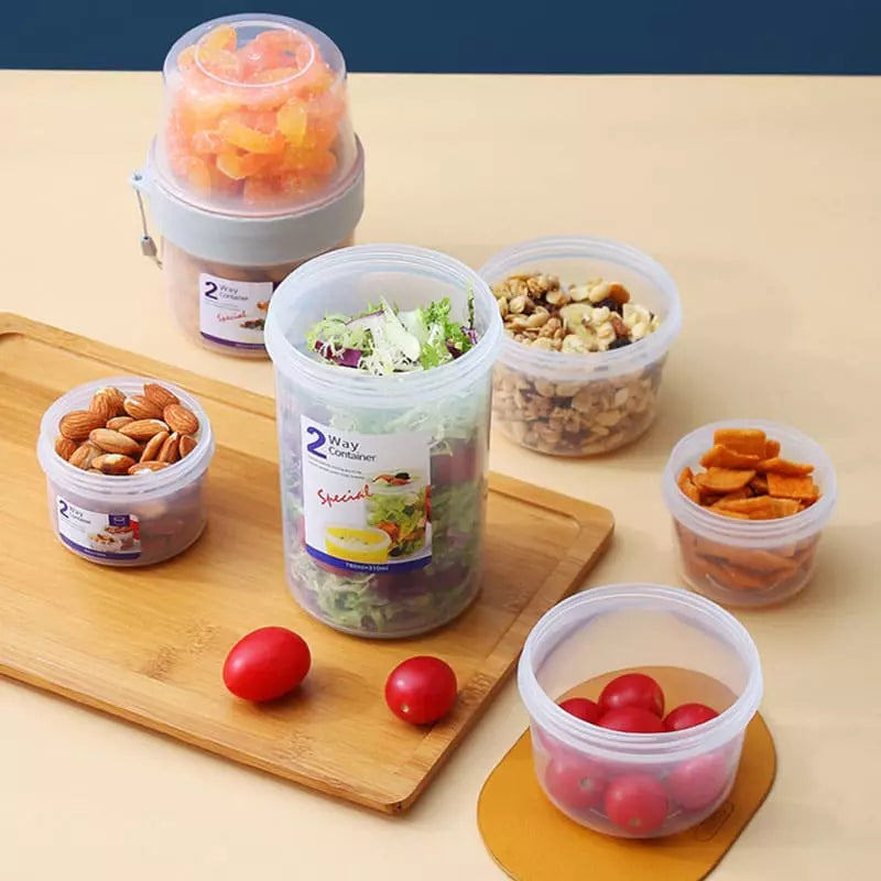 Copo para Cereais Salada e Frutas Café da Manhã Portátil Homedec
