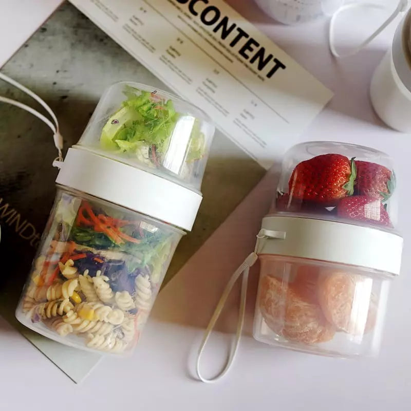 Copo para Cereais Salada e Frutas Café da Manhã Portátil Homedec