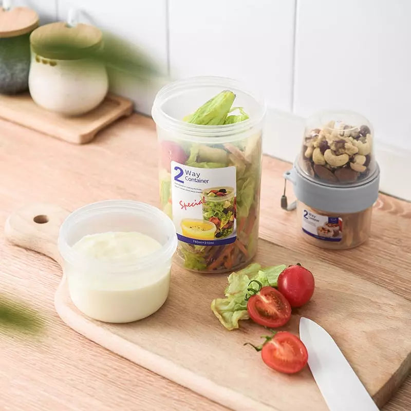 Copo para Cereais Salada e Frutas Café da Manhã Portátil Homedec