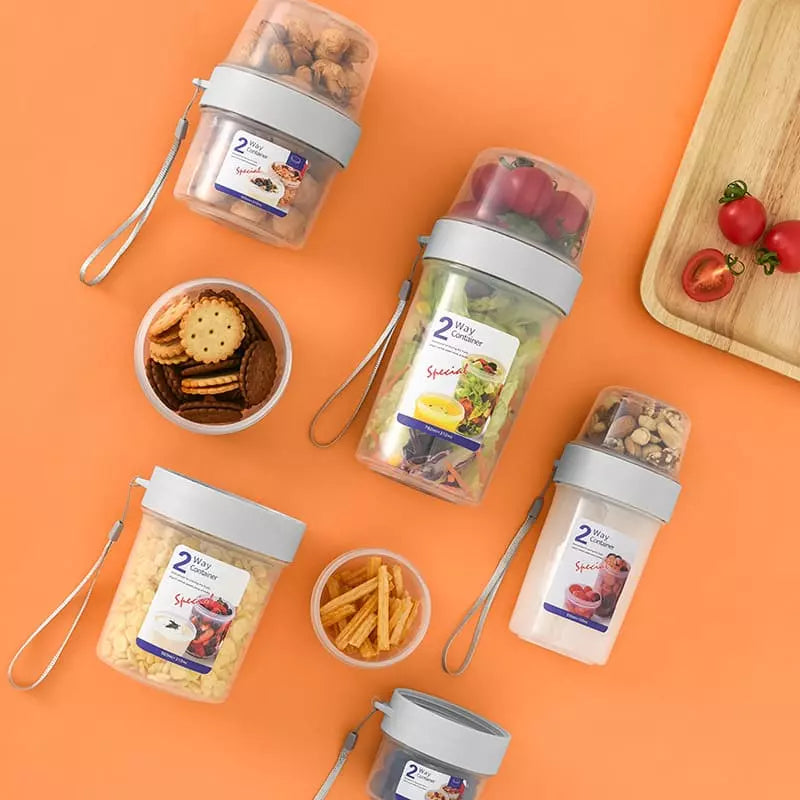Copo para Cereais Salada e Frutas Café da Manhã Portátil Homedec