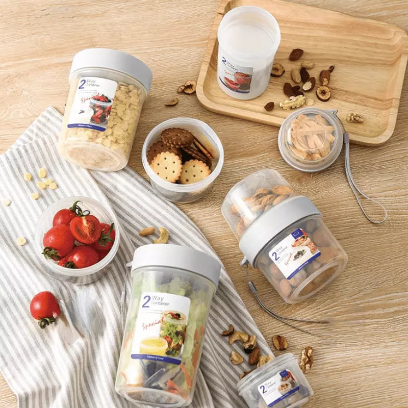 Copo para Cereais Salada e Frutas Café da Manhã Portátil Homedec