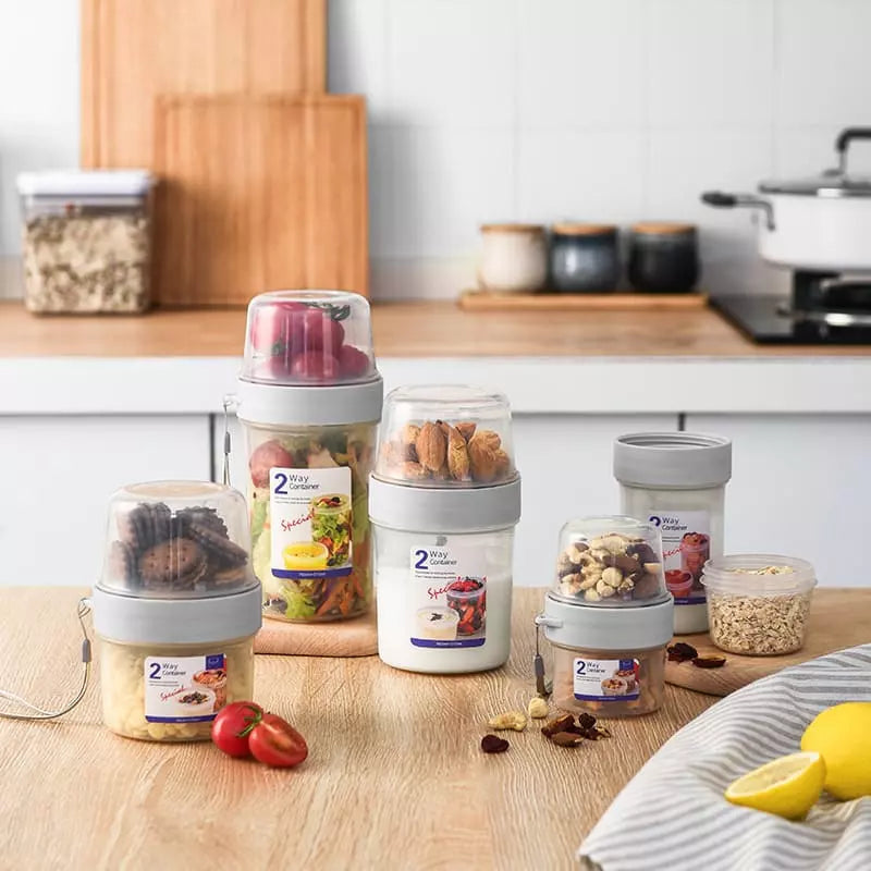 Copo para Cereais Salada e Frutas Café da Manhã Portátil Homedec