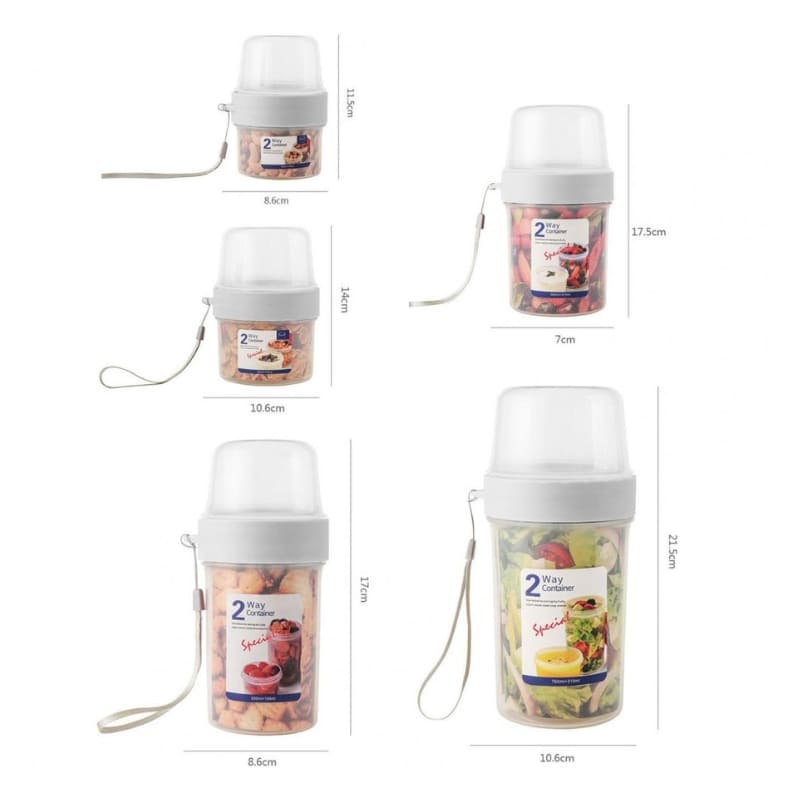 Copo para Cereais Salada e Frutas Café da Manhã Portátil Homedec