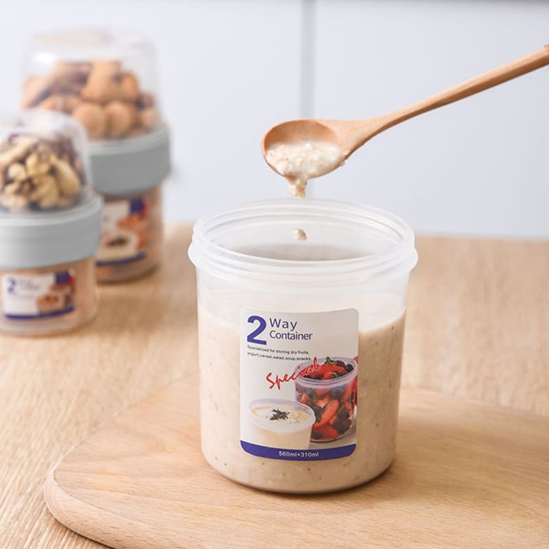 Copo para Cereais Salada e Frutas Café da Manhã Portátil Homedec