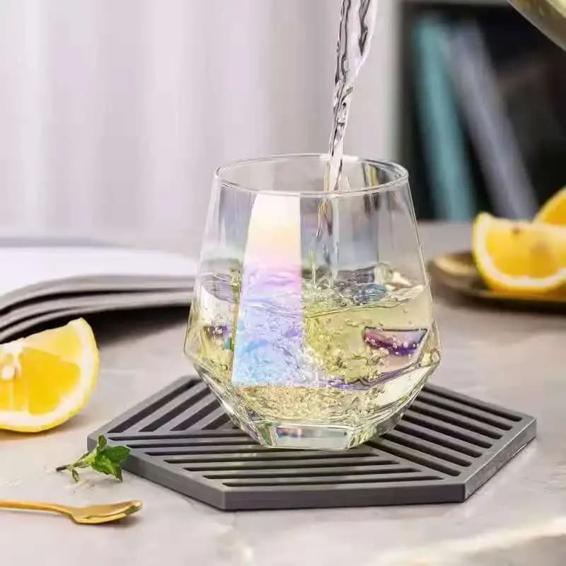 Decanter de Vinho e Whisky Vidro Diamante Home Bar Homedec