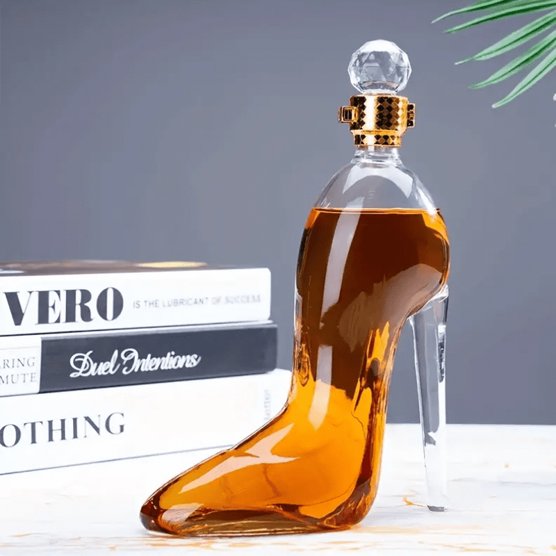 Decanter de Vinho e Whisky Vidro Sapato Bar em Casa Homedec
