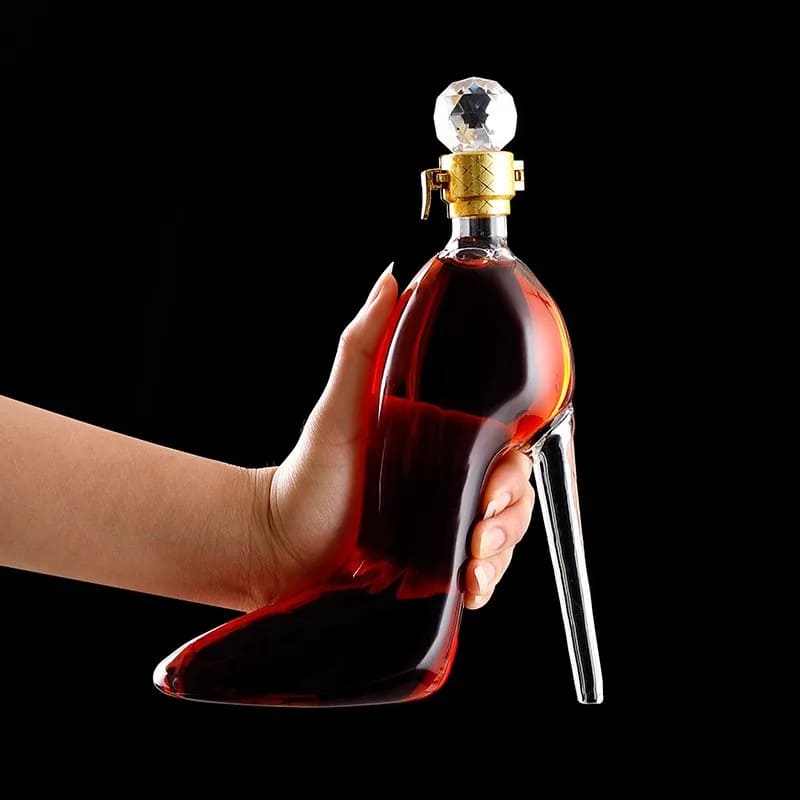 Decanter de Vinho e Whisky Vidro Sapato Bar em Casa Homedec