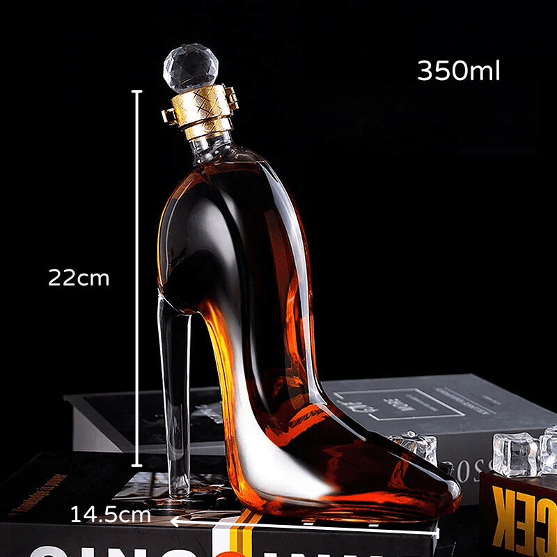 Decanter de Vinho e Whisky Vidro Sapato Bar em Casa Homedec