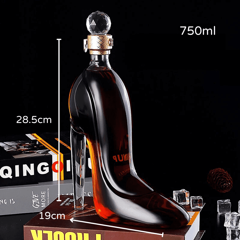 Decanter de Vinho e Whisky Vidro Sapato Bar em Casa Homedec