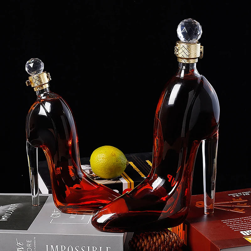 Decanter de Vinho e Whisky Vidro Sapato Bar em Casa Homedec