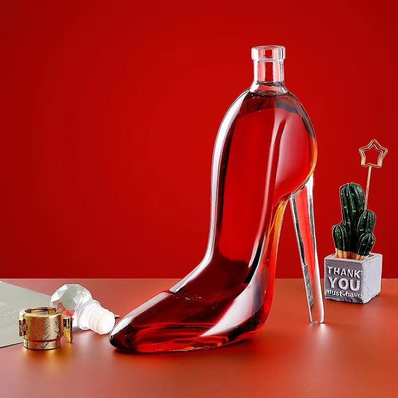 Decanter de Vinho e Whisky Vidro Sapato Bar em Casa Homedec