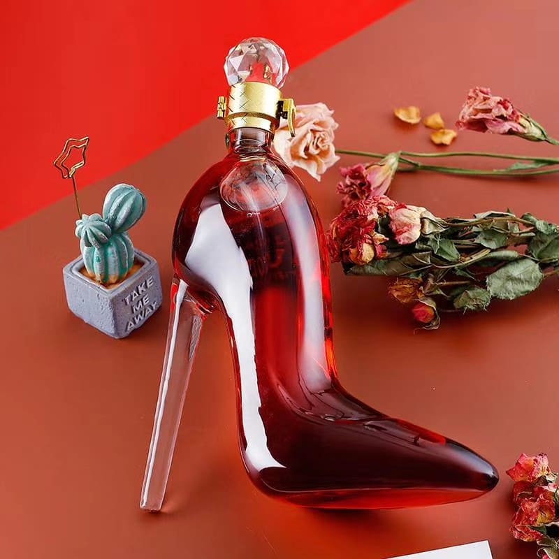 Decanter de Vinho e Whisky Vidro Sapato Bar em Casa Homedec