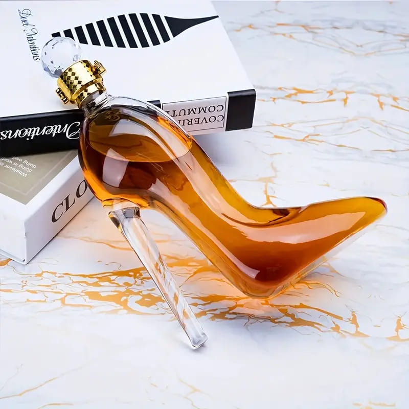 Decanter de Vinho e Whisky Vidro Sapato Bar em Casa Homedec