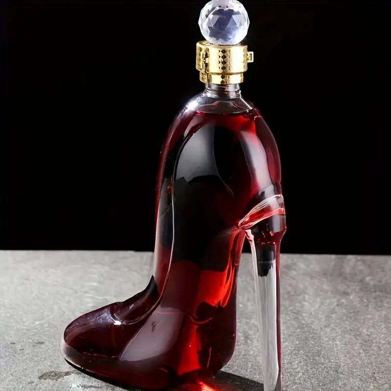 Decanter de Vinho e Whisky Vidro Sapato Bar em Casa Homedec