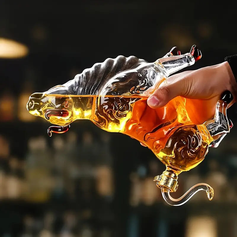 Decanter de Vinho e Whisky Vidro Touro Bar em Casa Homedec