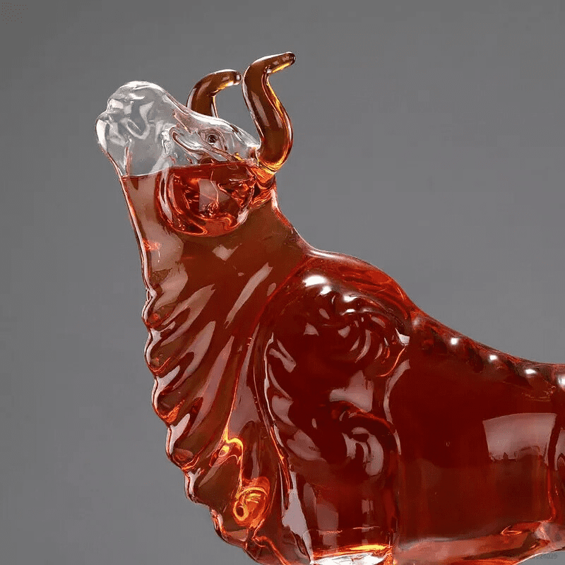 Decanter de Vinho e Whisky Vidro Touro Bar em Casa Homedec