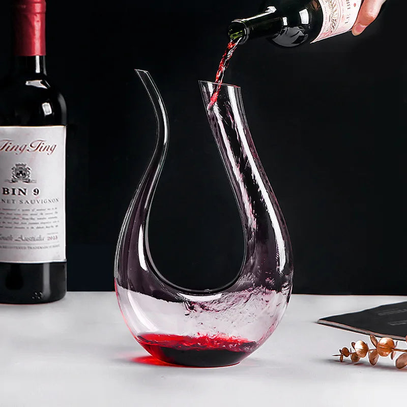 Decanter de Vinho Recipiente de Vidro Cisne Decantador Homedec
