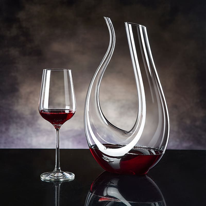 Decanter de Vinho Recipiente de Vidro Cisne Decantador Homedec