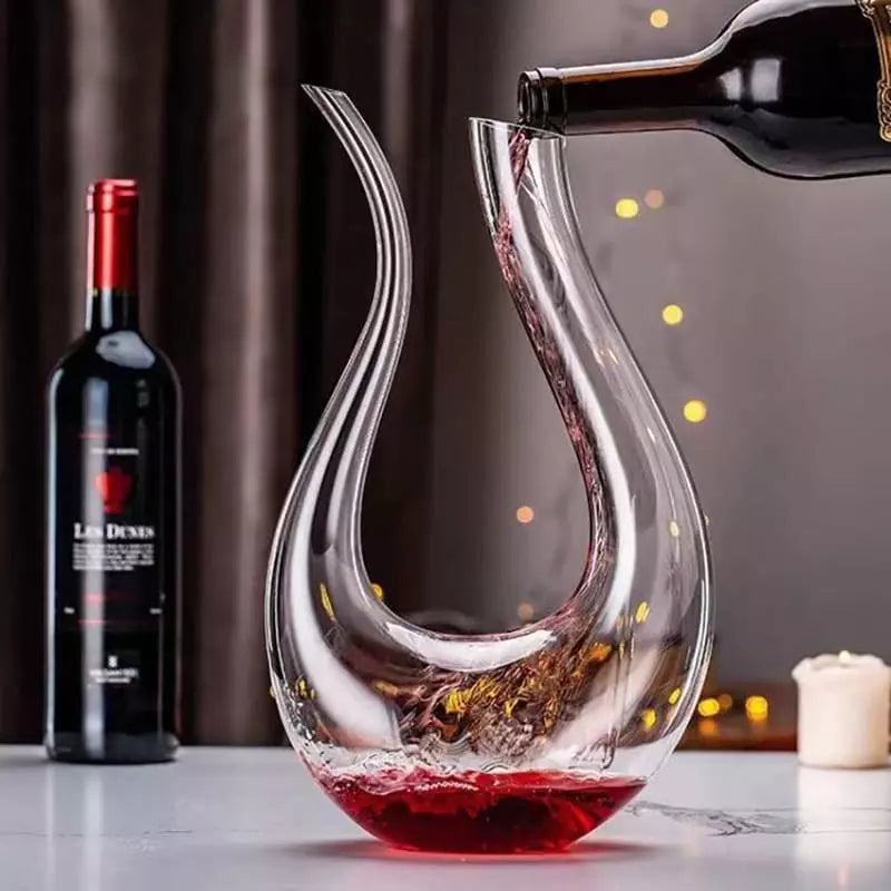 Decanter de Vinho Recipiente de Vidro Cisne Decantador Homedec