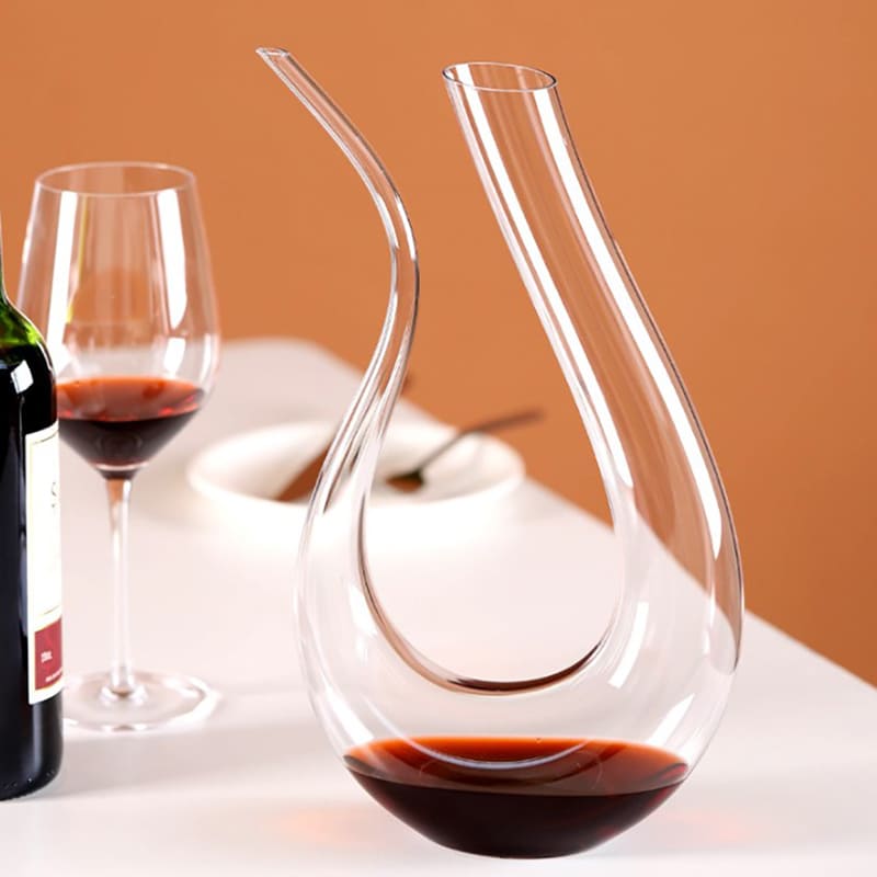 Decanter de Vinho Recipiente de Vidro Cisne Decantador Homedec